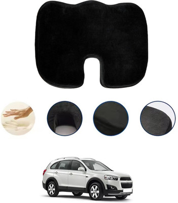 monolive Foam Seating Pad For  Chevrolet Captiva(Car, Office, Travel Black)