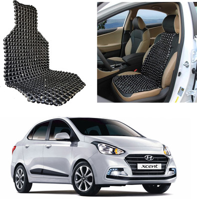 Oshotto Wooden Bead Seating Pad For  Hyundai Xcent 1.1 CRDi S(Front Seats Black)