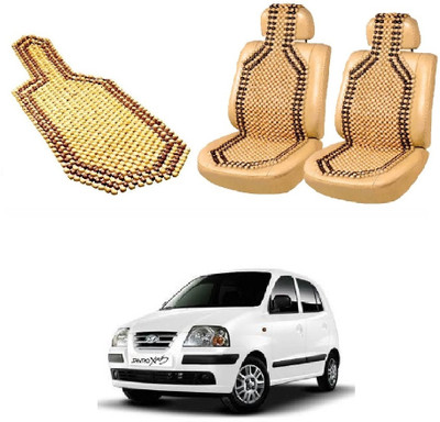 ROSHNEER ENTERPRISES Wooden Bead Seating Pad For  HYUNDAI Santro Xing(SANTRO XING Beige)