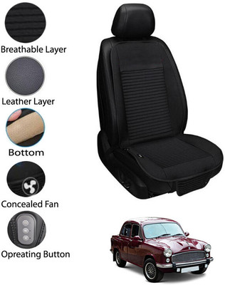 AYW Leather Seating Pad For  HM Ambassador(Front Seat Black)