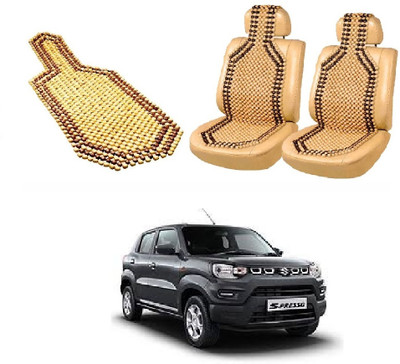 ROSHNEER ENTERPRISES Wooden Bead Seating Pad For  Maruti S-Presso Std(SPRESSO Beige)