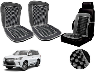 AUTO PEARL Polyester, Cotton Seating Pad For  Lexus LX(Front Seats Grey)