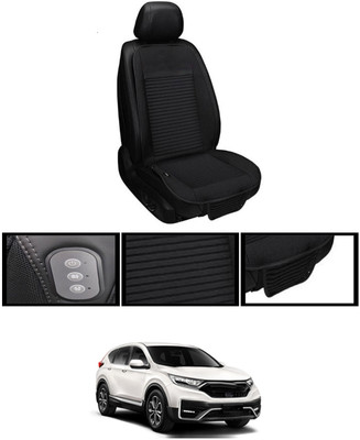 MSNP Leather Seating Pad For  Honda Universal For Car(Front seats, Black Seat Black)