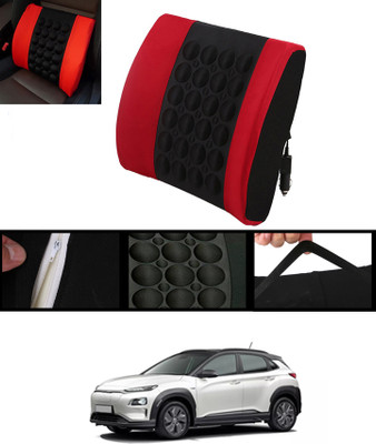 MATIES Nylon Seating Pad For  HYUNDAI Universal For Car(Dotted Backrest With Massager Red & Black Red, Black)