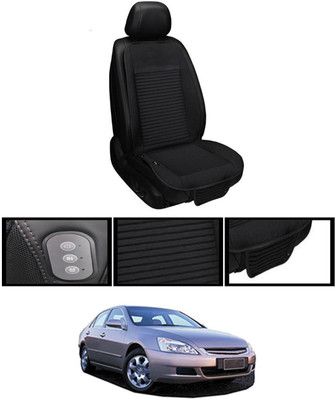 MSNP Leather Seating Pad For  Honda Accord(Front seats, Black Seat Black)