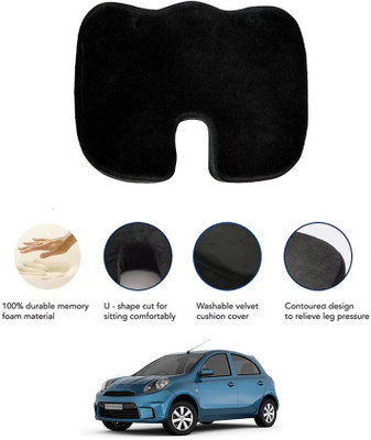 MATIES Cushion Seating Pad For  Nissan Micra Active(All Vehicle, Wheel Chair, Office, Travel, Home, Study Table Black)