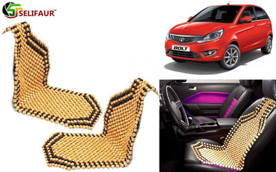 HANSHIKA ENTERPRISES Wooden Bead, Nylon Seating Pad For  Tata Bolt(Front Seats, Back Seats, Office Chair Beige)