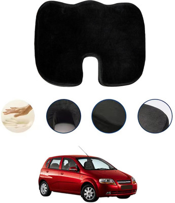 monolive Foam Seating Pad For  Chevrolet Aveo Uva(Car, Office, Travel Black)
