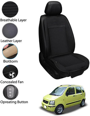 AYW Leather Seating Pad For  Maruti Suzuki Universal For Car(Front Seat Black)