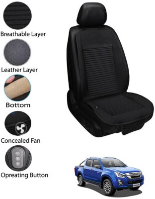 AYW Leather Seating Pad For  Isuzu Universal For Car(Front Seat Black)