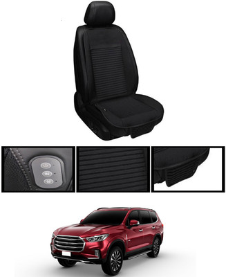 MSNP Leather Seating Pad For  Toyota Universal For Car(Front seats, Black Seat Black)