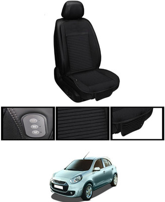 MSNP Leather Seating Pad For  Renault Pulse(Front seats, Black Seat Black)