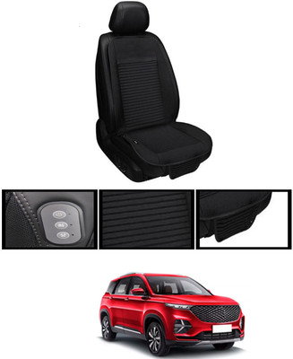 MSNP Leather Seating Pad For  Tata Universal For Car(Front seats, Black Seat Black)