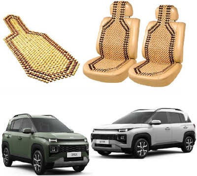 ROSHNEER ENTERPRISES Wooden Bead Seating Pad For  HYUNDAI 1 Series(EXTER Beige)