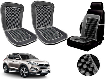 AUTO PEARL Polyester, Cotton Seating Pad For  Hyundai Tucson(Front Seats Grey)
