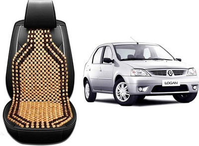 KBTR Wooden Bead Seating Pad For  MAHINDRA Logan(front Beige)