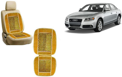 HANSHIKA ENTERPRISES Wooden Bead, Velvet Seating Pad For  Audi A4(Car, Home and Office Yellow)