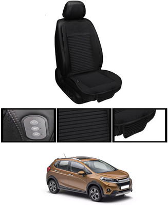 MSNP Leather Seating Pad For  Honda Universal For Car(Front seats, Black Seat Black)