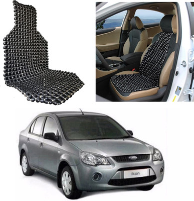 Oshotto Wooden Bead Seating Pad For  Ford Ikon(Front Seats Black)