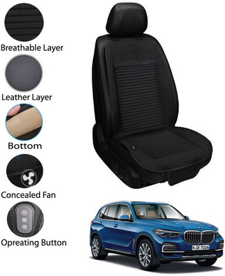 AYW Leather Seating Pad For  BMW Universal For Car(Front Seat Black)