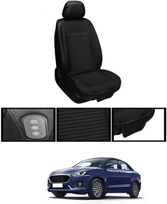 MSNP Leather Seating Pad For  Maruti Suzuki Swift Dzire(Front seats, Black Seat Black)