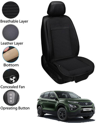 AYW Leather Seating Pad For  Tata Universal For Car(Front Seat Black)