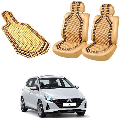 ROSHNEER ENTERPRISES Wooden Bead Seating Pad For  HYUNDAI i20 Active 1.2(I 20 Beige)