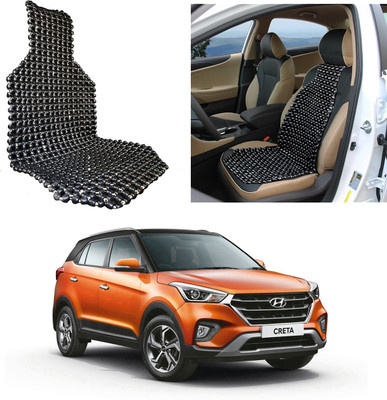 Oshotto Wooden Bead Seating Pad For  Hyundai Creta(Front Seats Black)
