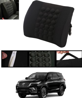 ABJD Black Nylon Car Pillow Cushion for Toyota(Square, Pack of 1)