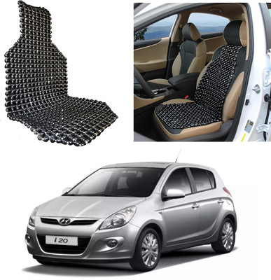 Oshotto Wooden Bead Seating Pad For  Hyundai i20 ERA(Front Seats Black)
