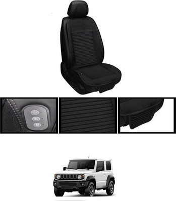 RKPSP Leather Seating Pad For  Maruti Universal For Car(Front, Back Black)