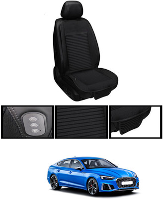 MSNP Leather Seating Pad For  Audi S5(Front seats, Black Seat Black)
