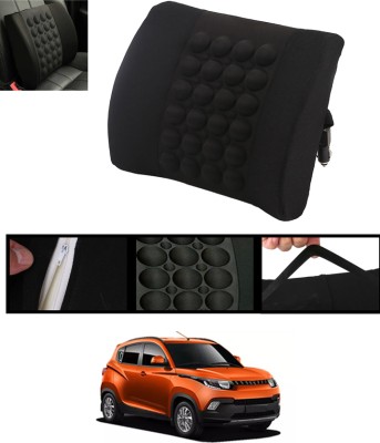 ABJD Black Nylon Car Pillow Cushion for Mahindra(Square, Pack of 1)