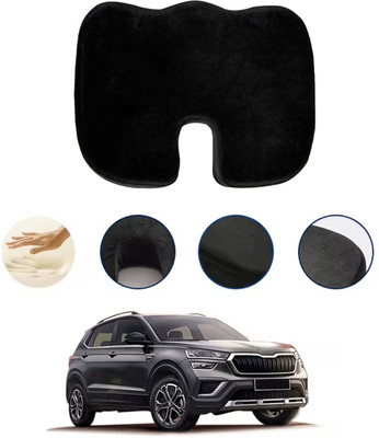 monolive Foam Seating Pad For  Skoda Universal For Car(Car, Office, Travel Black)