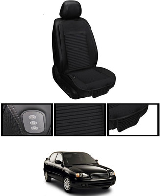 MSNP Leather Seating Pad For  Maruti Suzuki Baleno(Front seats, Black Seat Black)