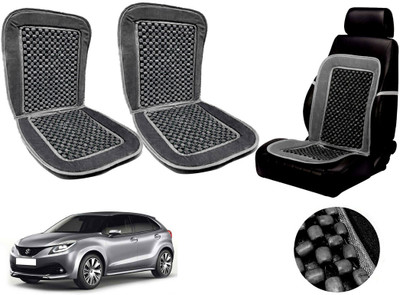 AUTO PEARL Polyester, Cotton Seating Pad For  Maruti Suzuki Baleno(Front Seats Grey)