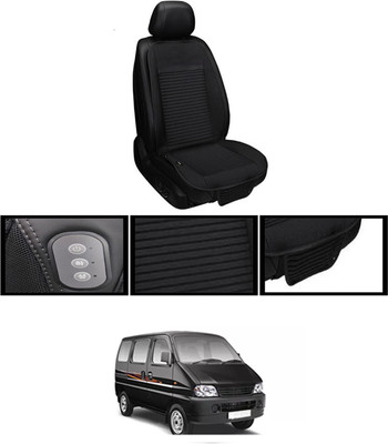 RKPSP Leather Seating Pad For  Maruti Eeco(Front, Back Black)