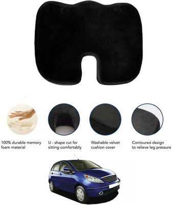 MATIES Cushion Seating Pad For  Tata Vista(All Vehicle, Wheel Chair, Office, Travel, Home, Study Table Black)