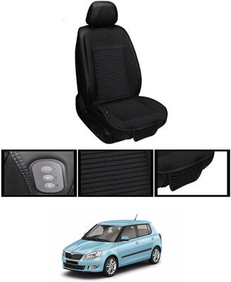 MSNP Leather Seating Pad For  HYUNDAI Universal For Car(Front seats, Black Seat Black)