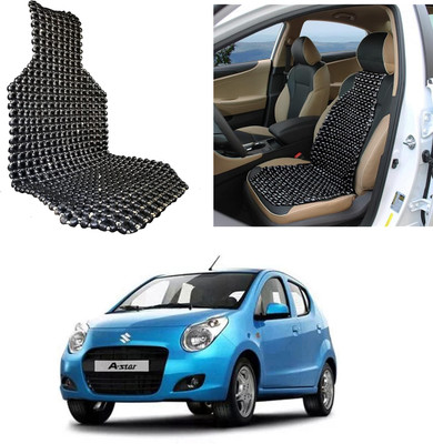Oshotto Wooden Bead Seating Pad For  Maruti Suzuki A-Star(Front Seats Black)
