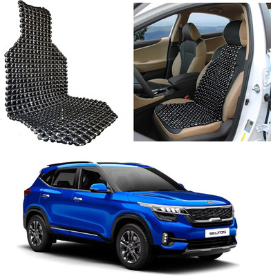 Oshotto Wooden Bead Seating Pad For  Kia Seltos GTK 1.4(Front Seats Black)