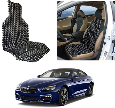 Oshotto Wooden Bead Seating Pad For  BMW 6 Series(Front Seats Black)