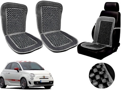AUTO PEARL Polyester, Cotton Seating Pad For  Fiat 500 Abarth(Front Seats Grey)