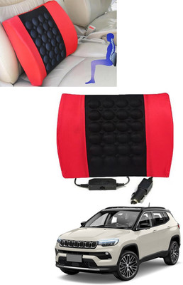 MSNP Cushion Seating Pad For  Jeep Compass(Car, Home, Office Red, Black)