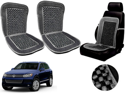 AUTO PEARL Polyester, Cotton Seating Pad For  Volkswagen Touareg(Front Seats Grey)