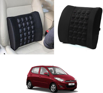 MATIES Nylon Seating Pad For  HYUNDAI i10 1.2L(BackRest for Cars, Trucks,Van,Home,Office Black)
