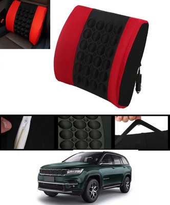 RKPSP Red, Black Nylon Car Pillow Cushion for Universal For Car(Rectangular, Pack of 1)