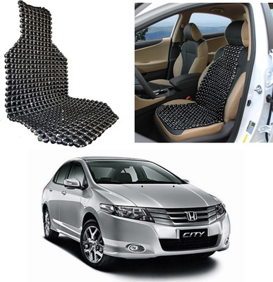 Oshotto Wooden Bead Seating Pad For  Honda City i DTec E(Front Seats Black)