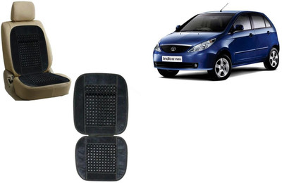 HANSHIKA ENTERPRISES Wooden Bead, Velvet Seating Pad For  Tata Indica Vista(Car, Home and Office Black)