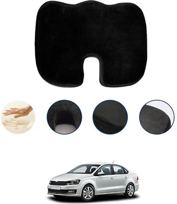 monolive Foam Seating Pad For  Volkswagen Vento(Car, Office, Travel Black)